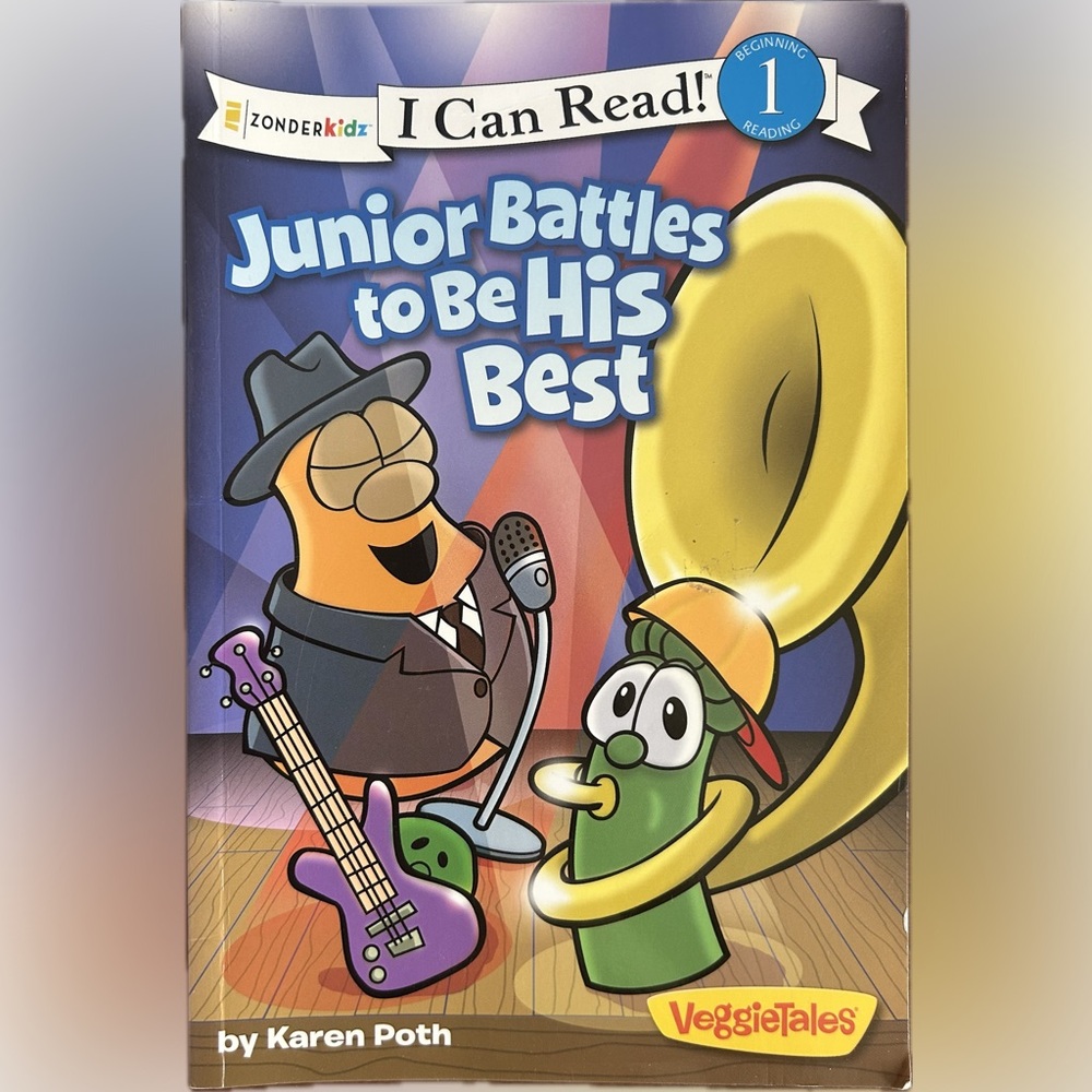 BUNDLE & SAVE 🎉 VeggieTales Junior Battles to Be His Best Level 1 Reader